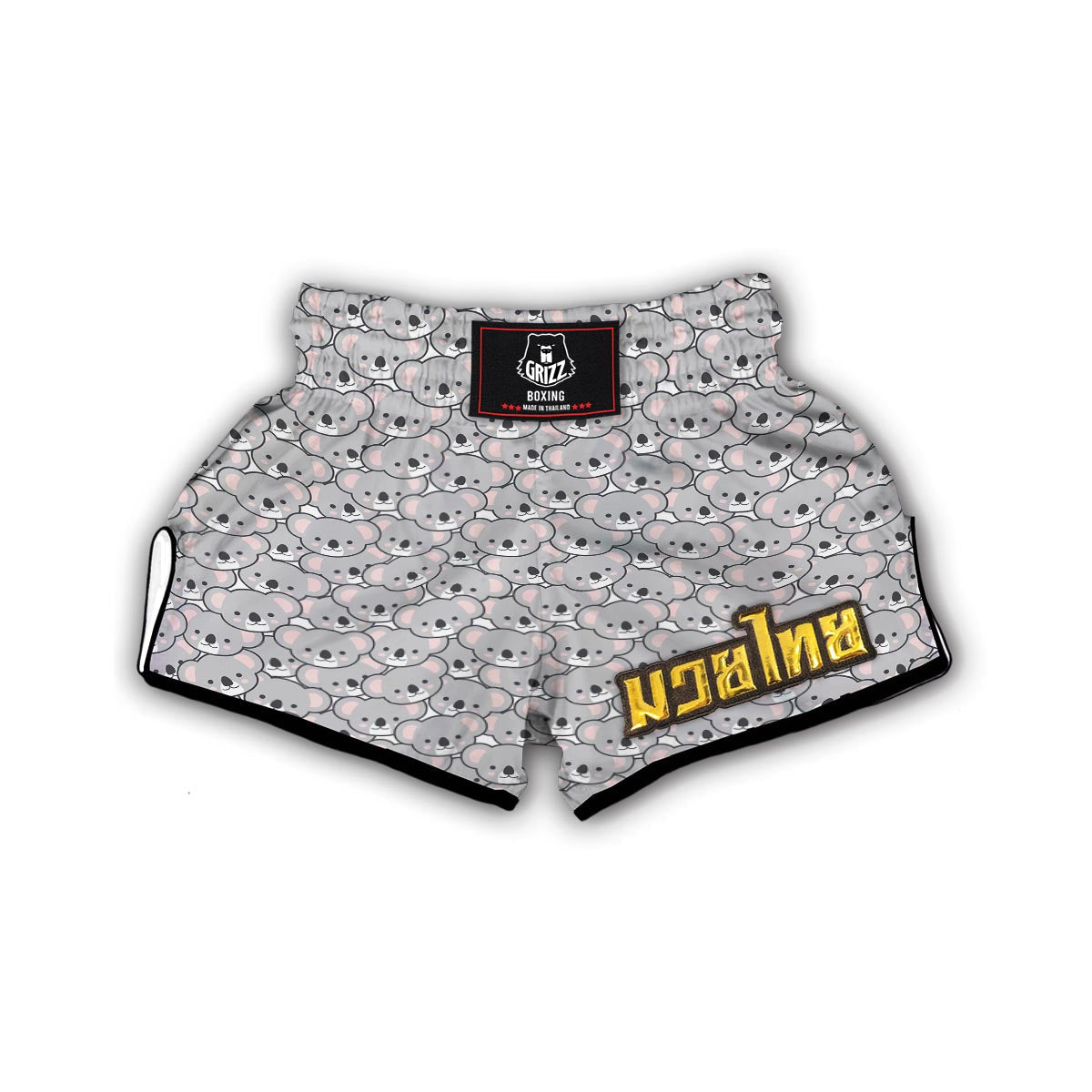 Koala Pattern Print Muay Thai Boxing Shorts-grizzshop