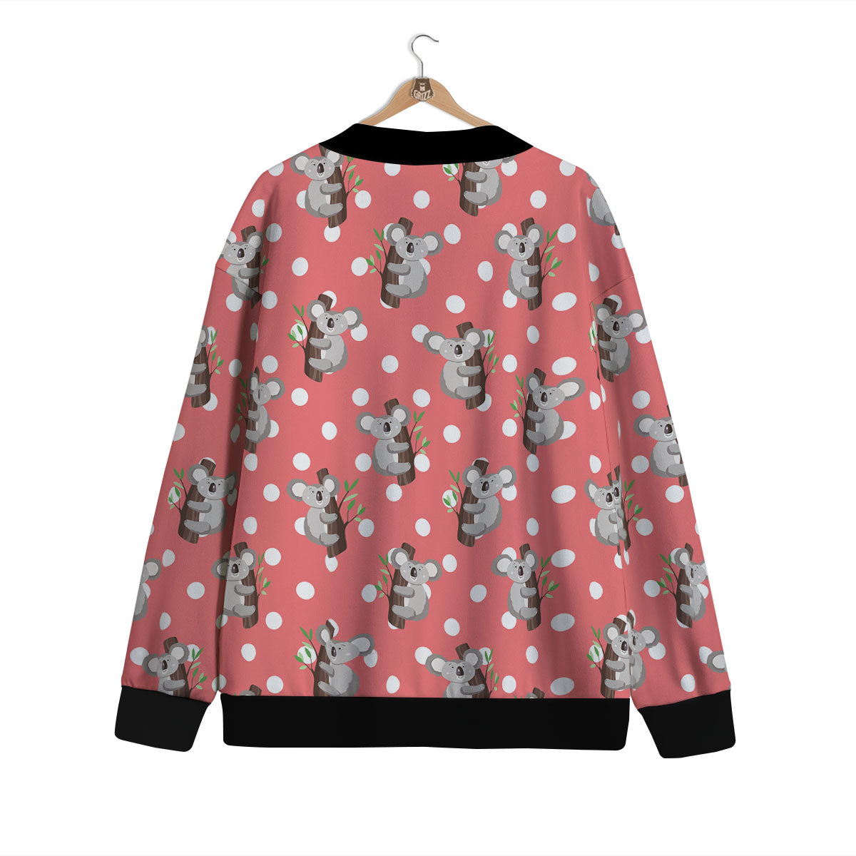 Koala Polka Dot Print Pattern Cardigan-grizzshop