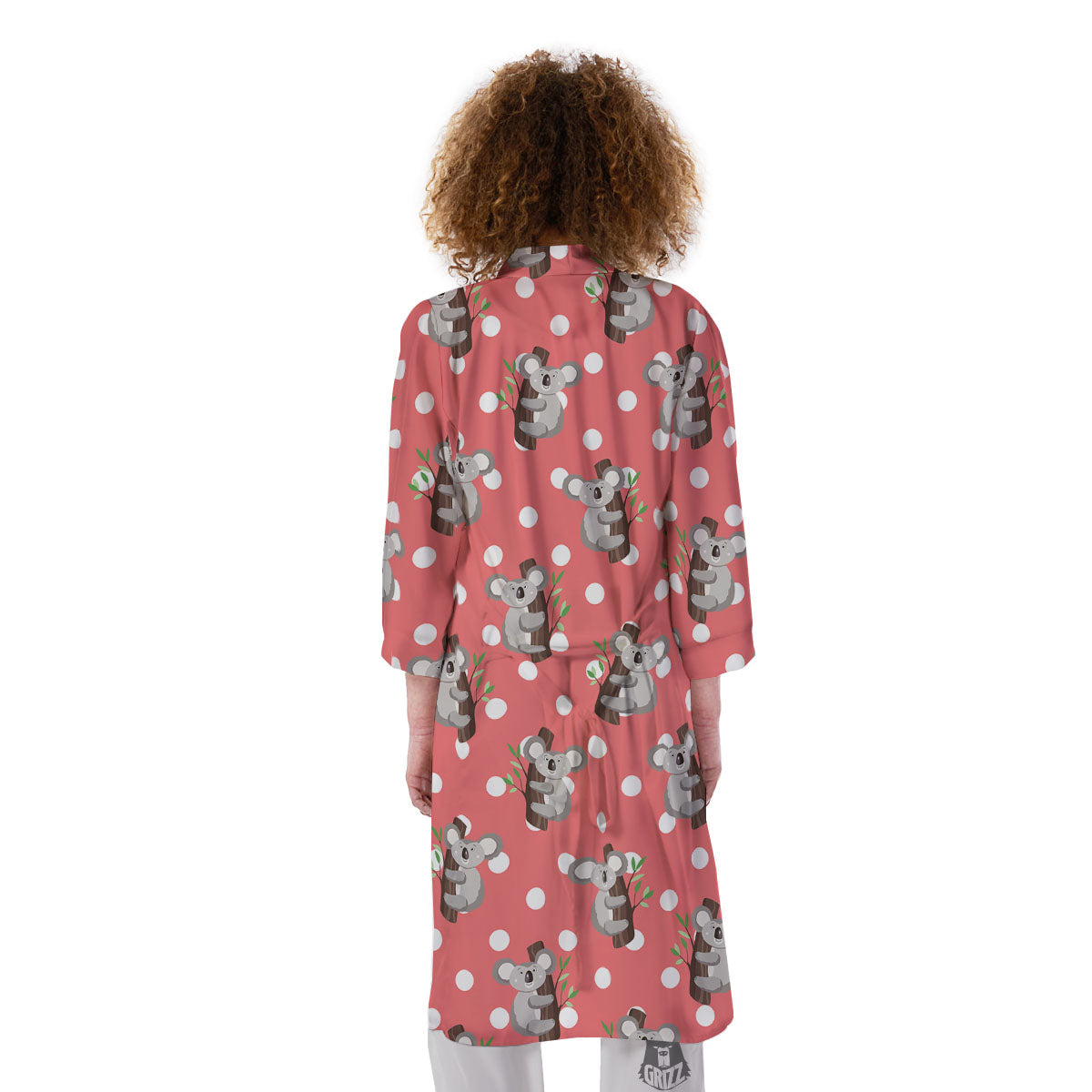 Koala Polka Dot Print Pattern Kimono-grizzshop