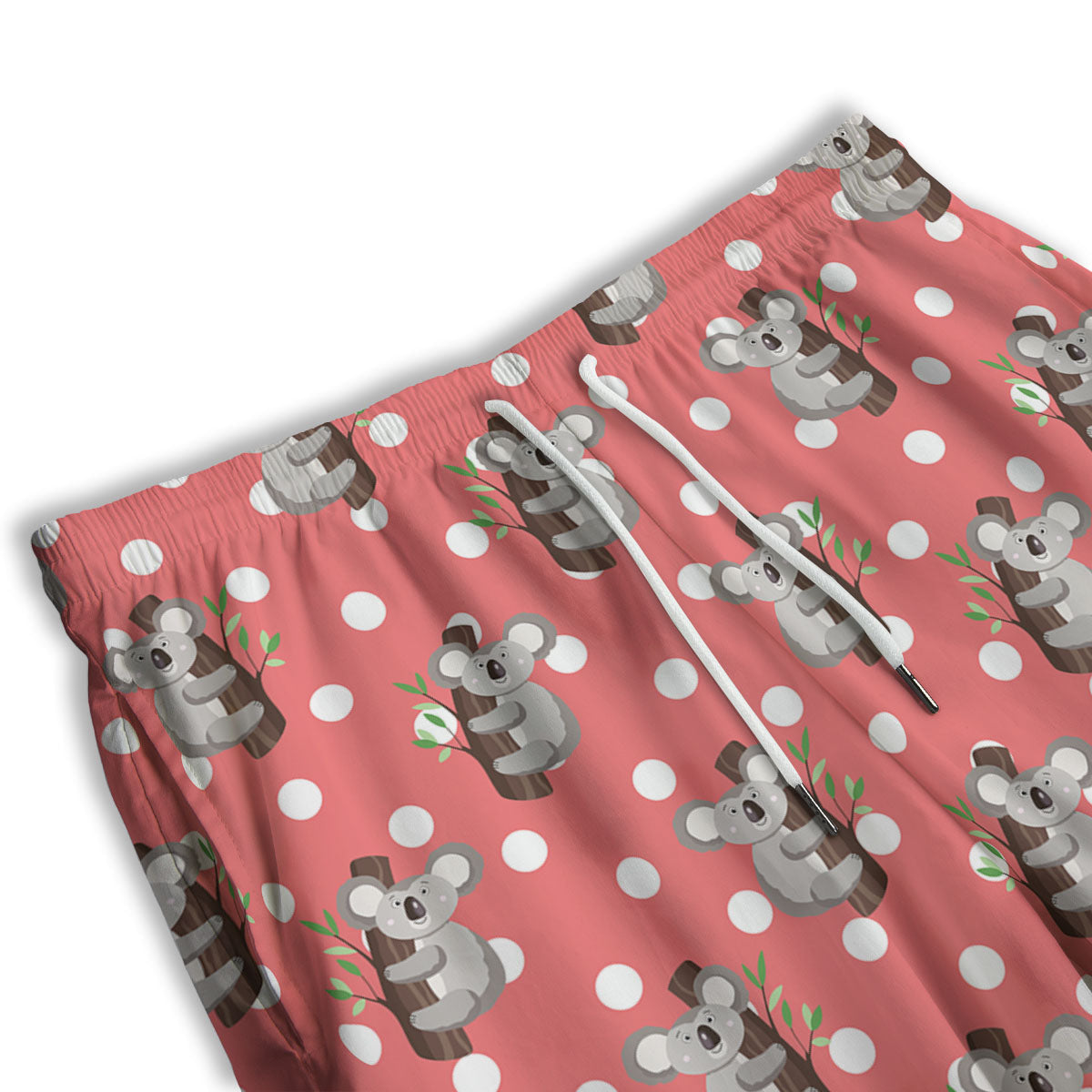 Koala Polka Dot Print Pattern Men's Athletic Shorts