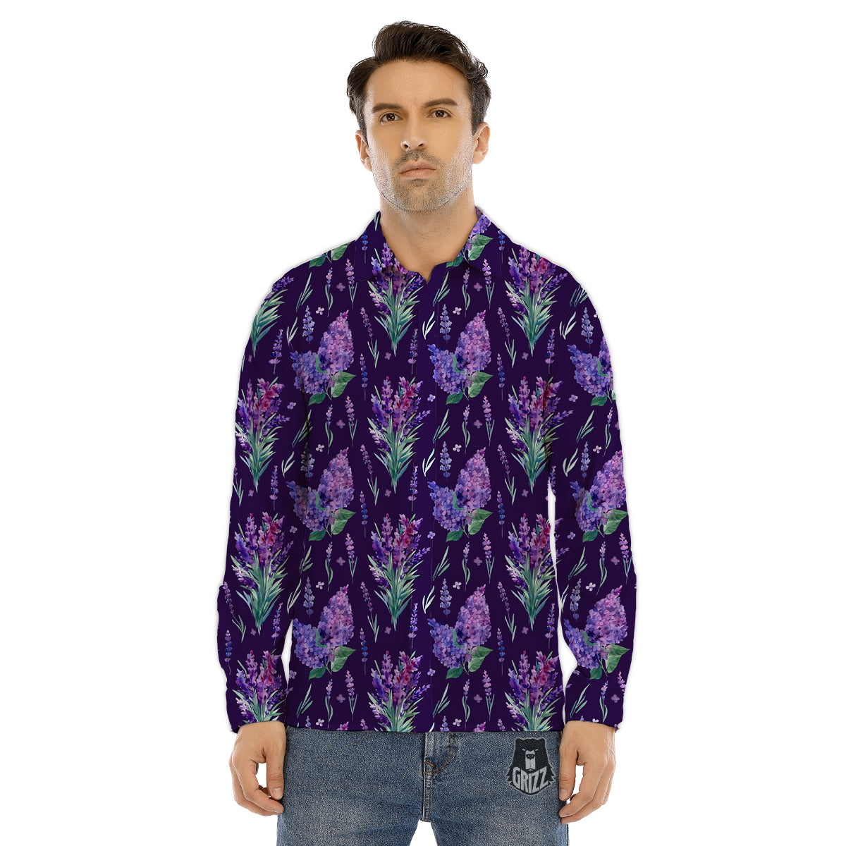 Koala Polka Dot Print Pattern Men's Dress Shirts-grizzshop