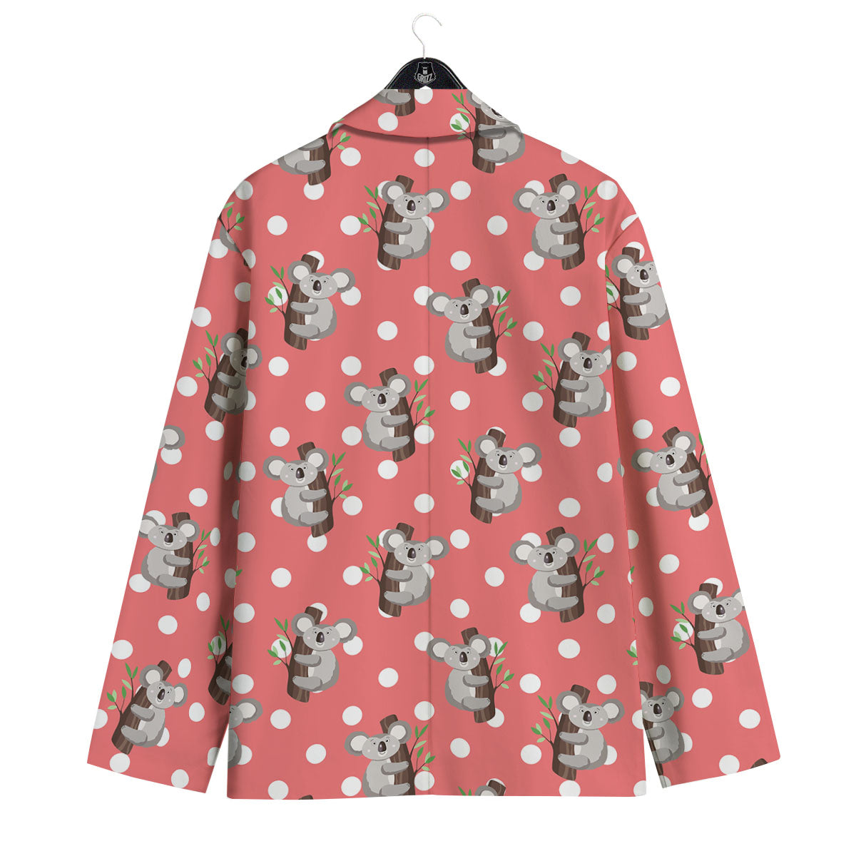 Koala Polka Dot Print Pattern Men's Sport Coat-grizzshop