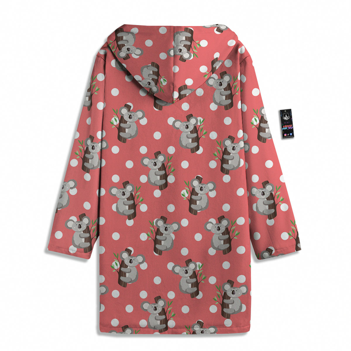 Koala Polka Dot Print Pattern Men's Windbreaker Jacket-grizzshop