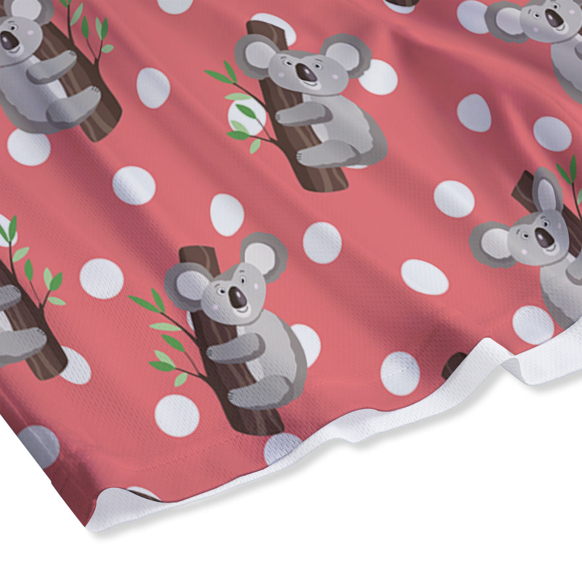 Koala Polka Dot Print Pattern Mesh Shorts