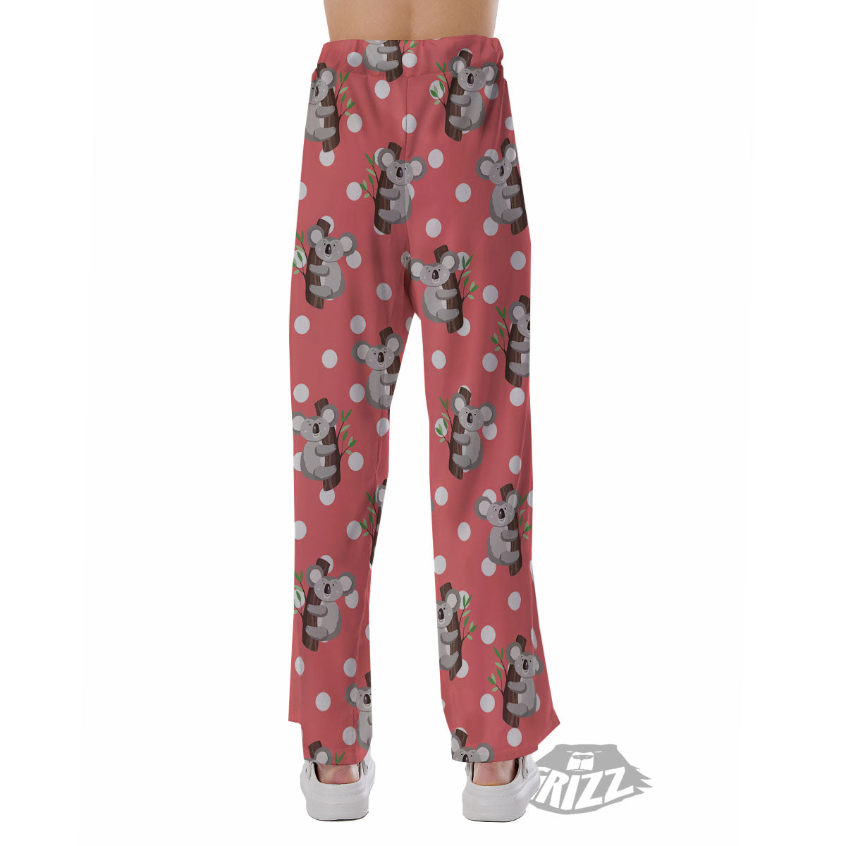 Koala Polka Dot Print Pattern Pajama Pants-grizzshop
