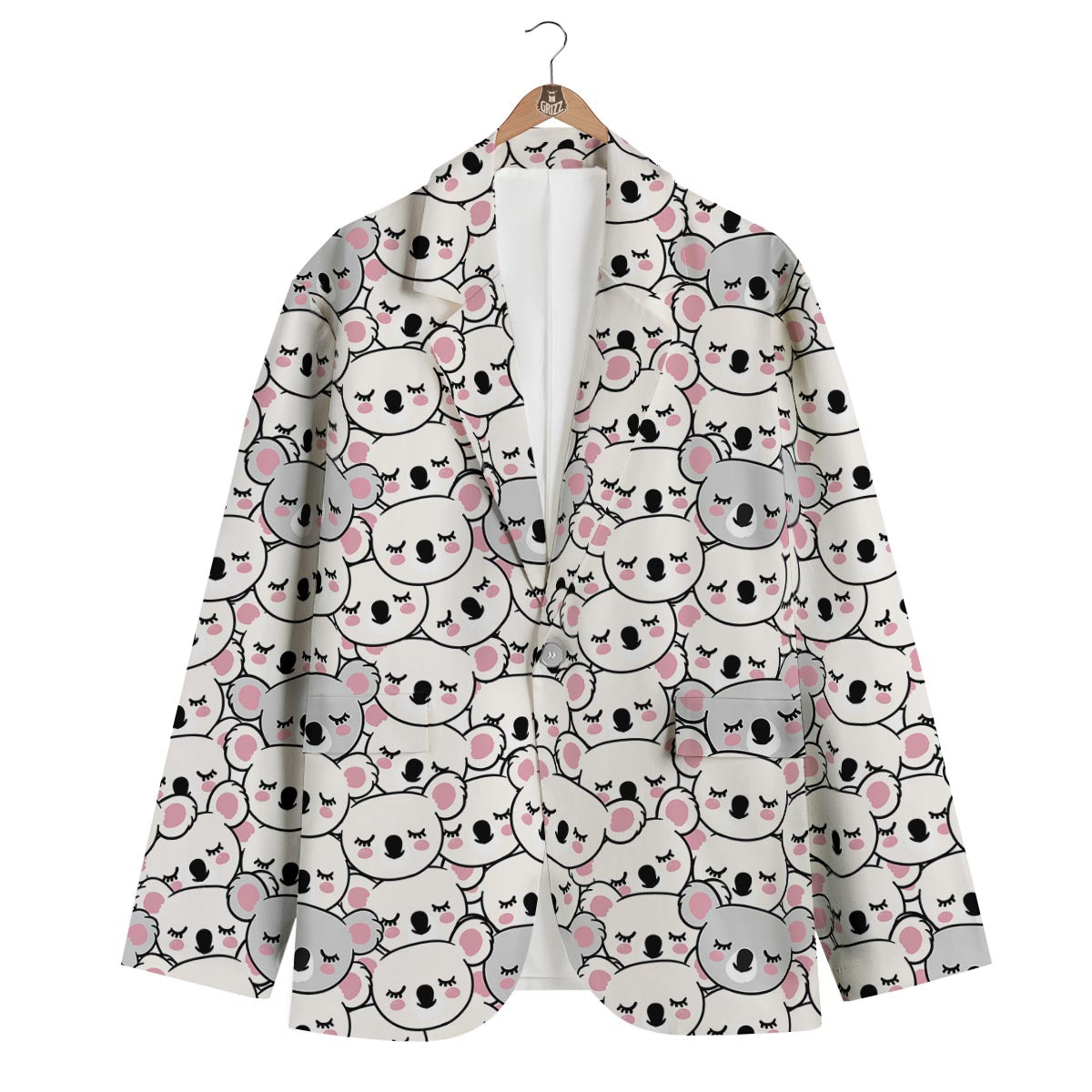 Koala Print Pattern Men's Blazer-grizzshop