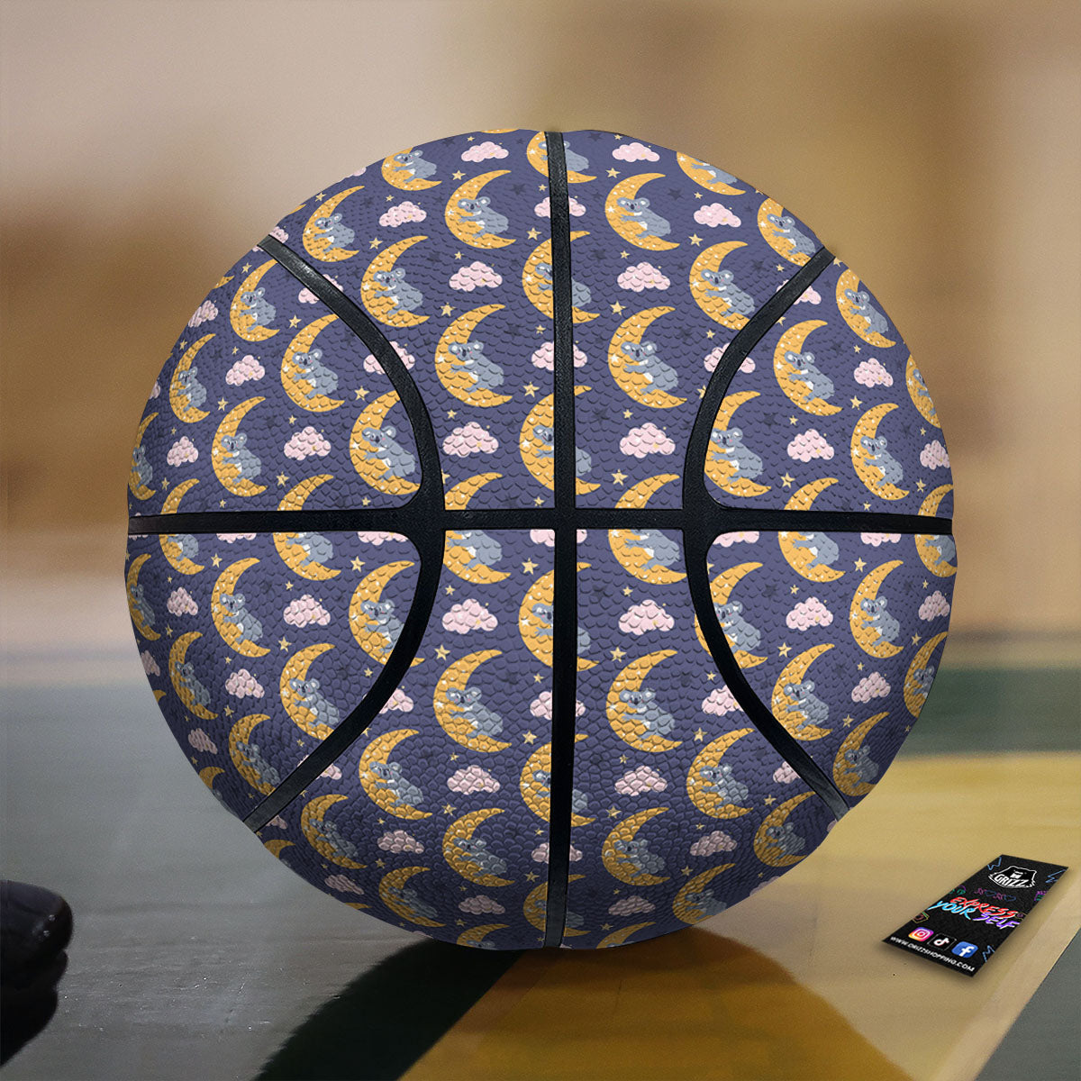 Mask Japanese Fox Print Basketball