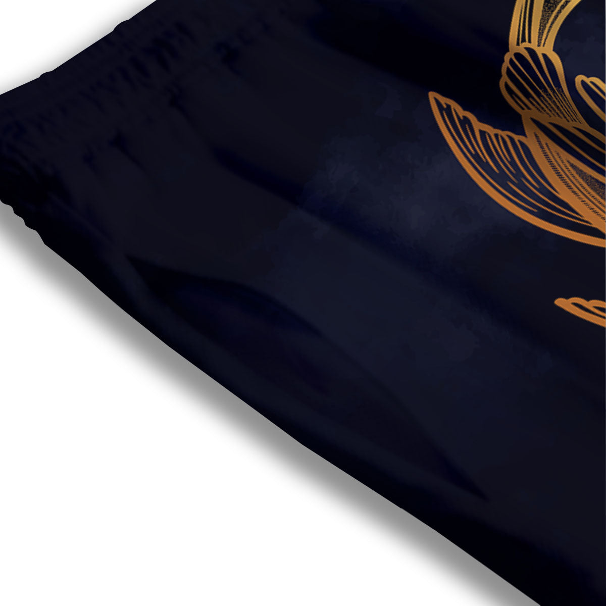 Koi Carp Golden Spiritual Print Mesh Shorts