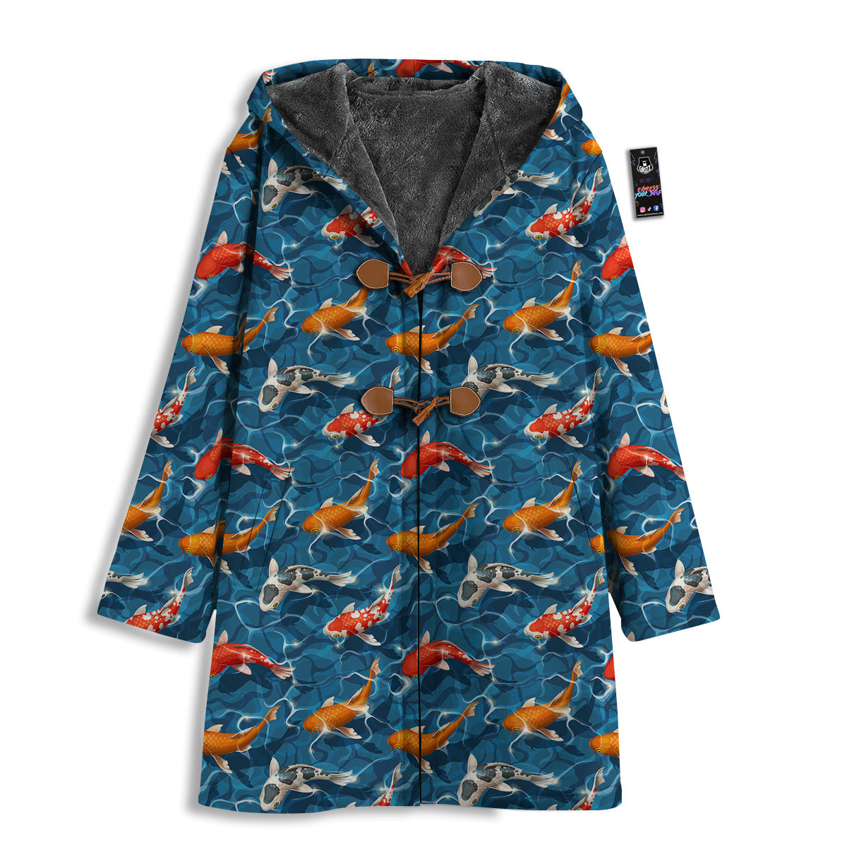 Koi Carps Print Pattern Men's Windbreaker Jacket-grizzshop