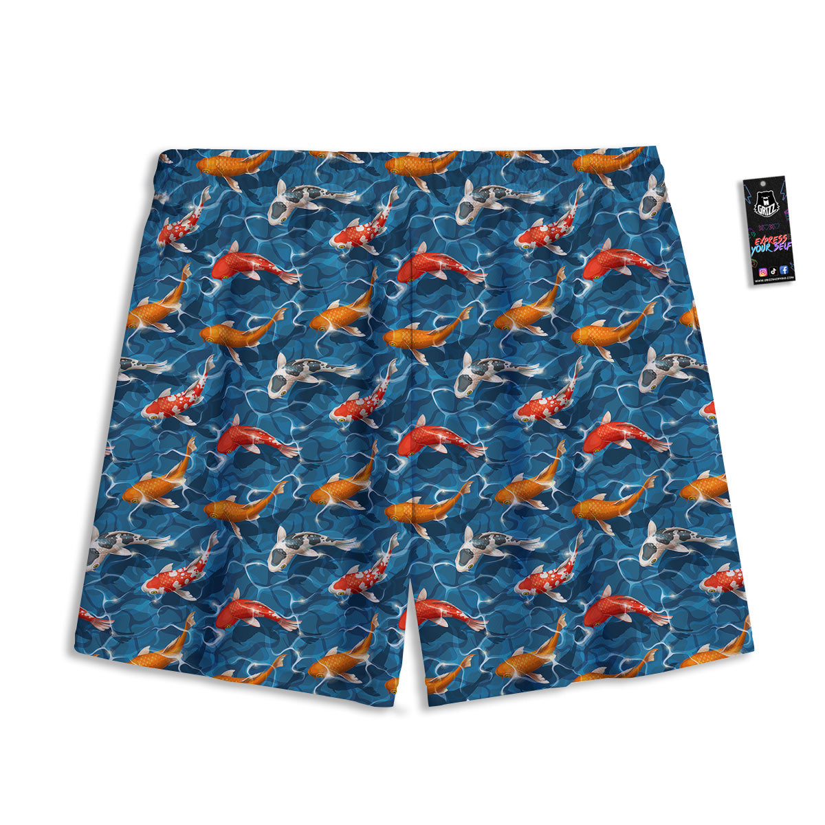 Moon Phase Galaxy Print Mesh Shorts