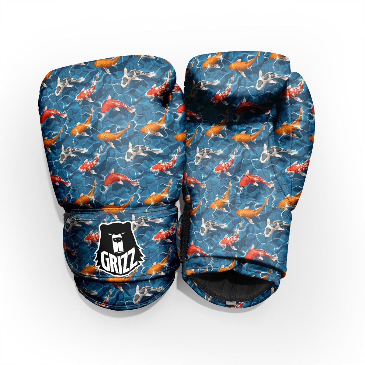 Koi Carps Print Pattern Pro Boxing Glove