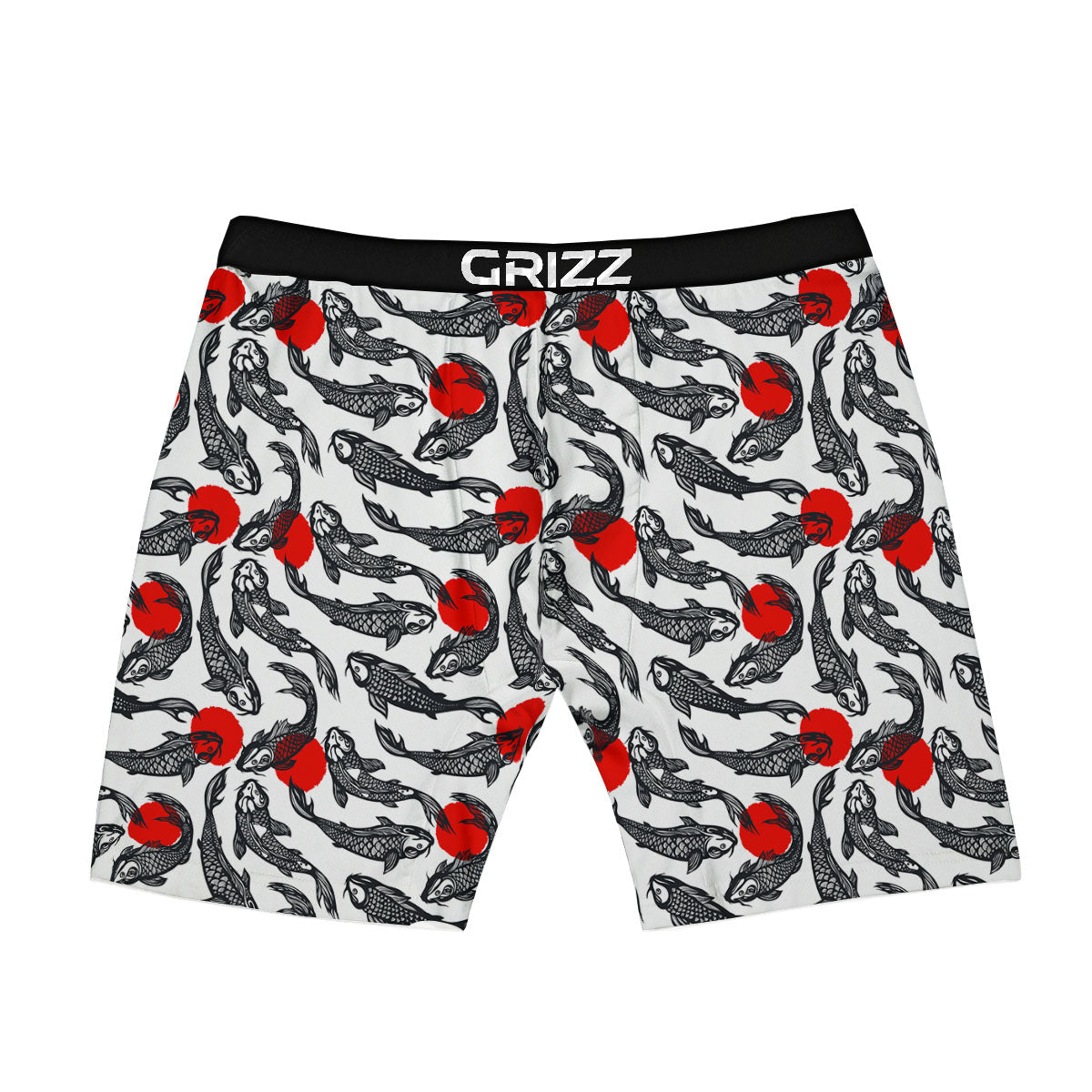 Koi Fish Carp Japanese Print Pattern Boxer Briefs-grizzshop