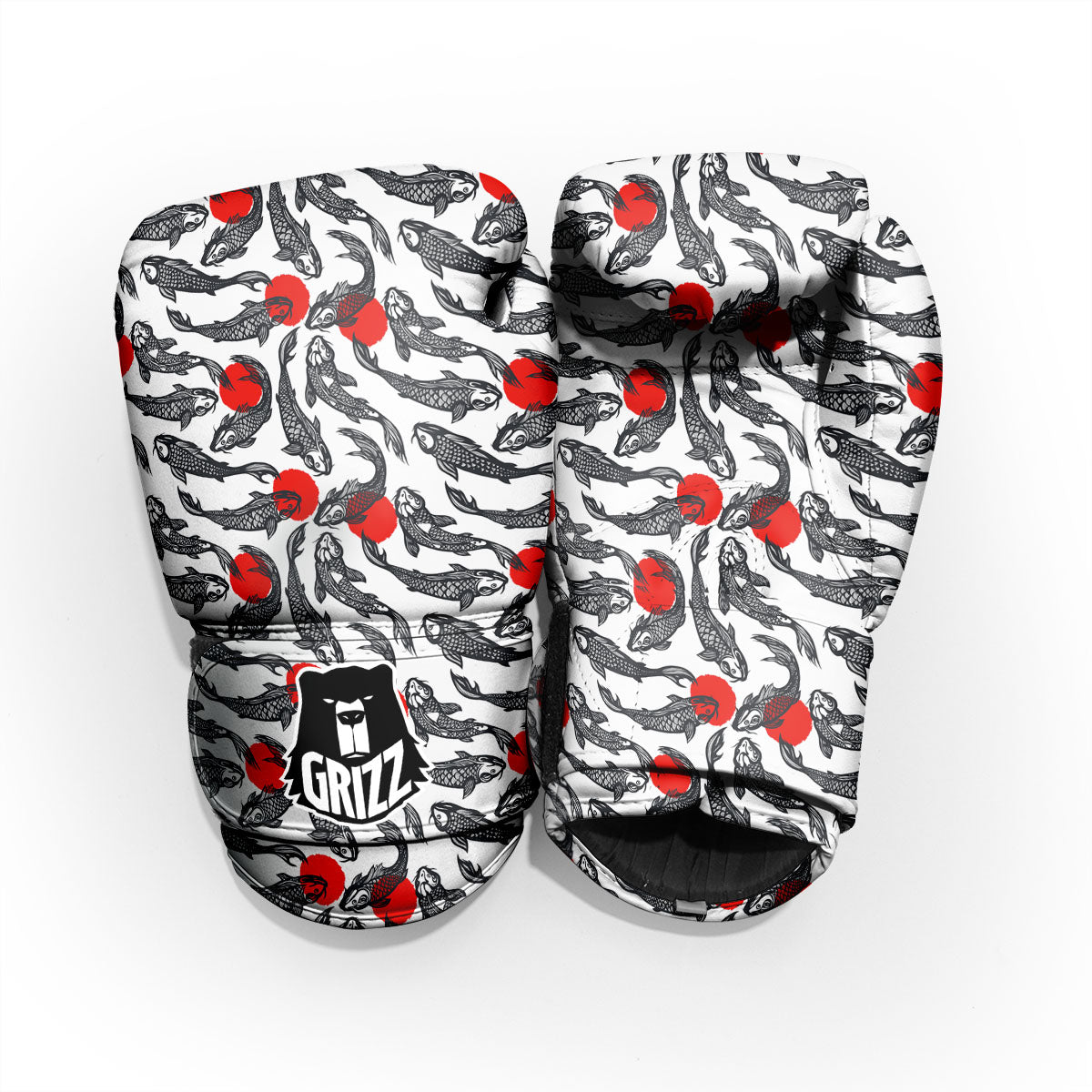 Koi Fish Carp Japanese Print Pattern Pro Boxing Glove