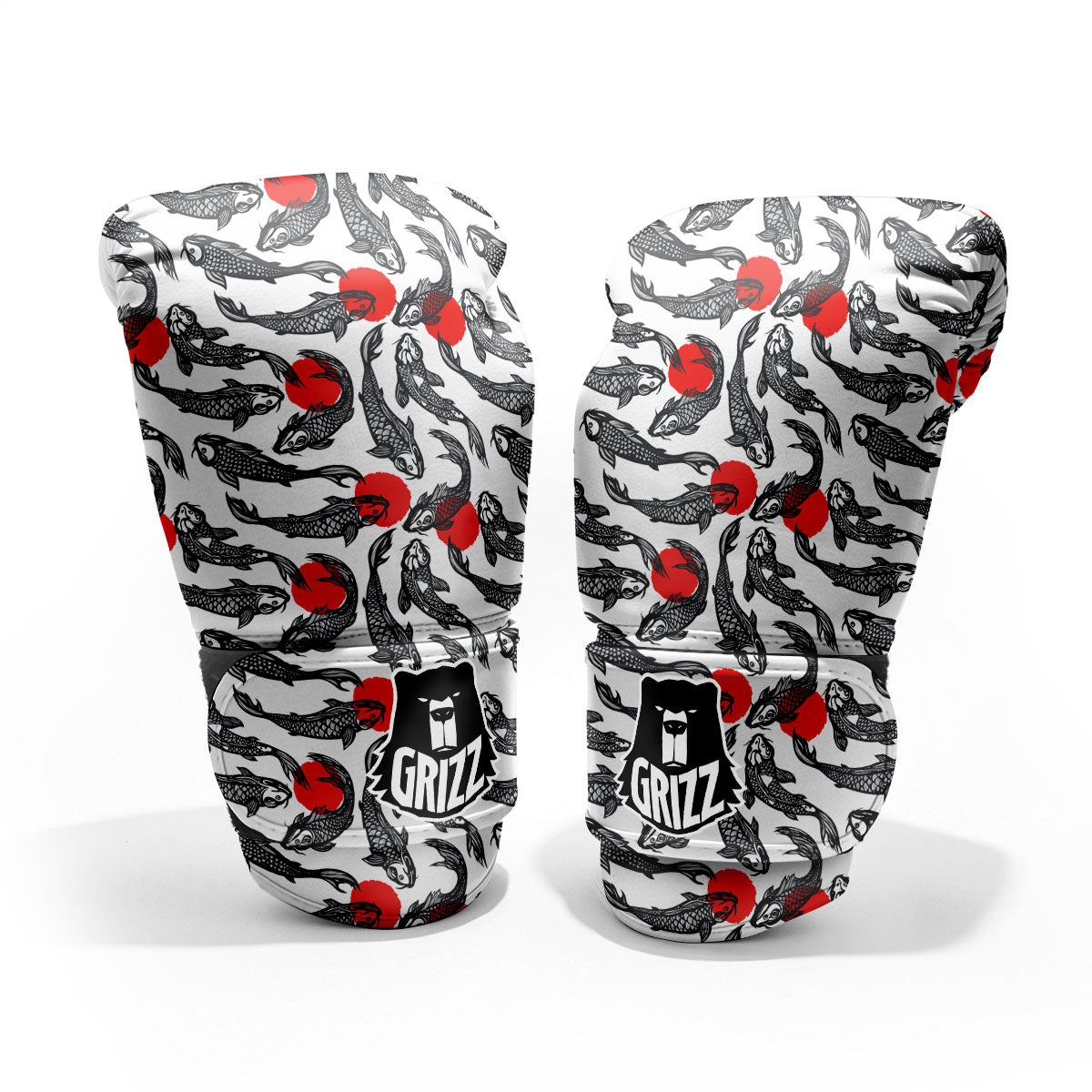 Koi Fish Carp Japanese Print Pattern Pro Boxing Glove