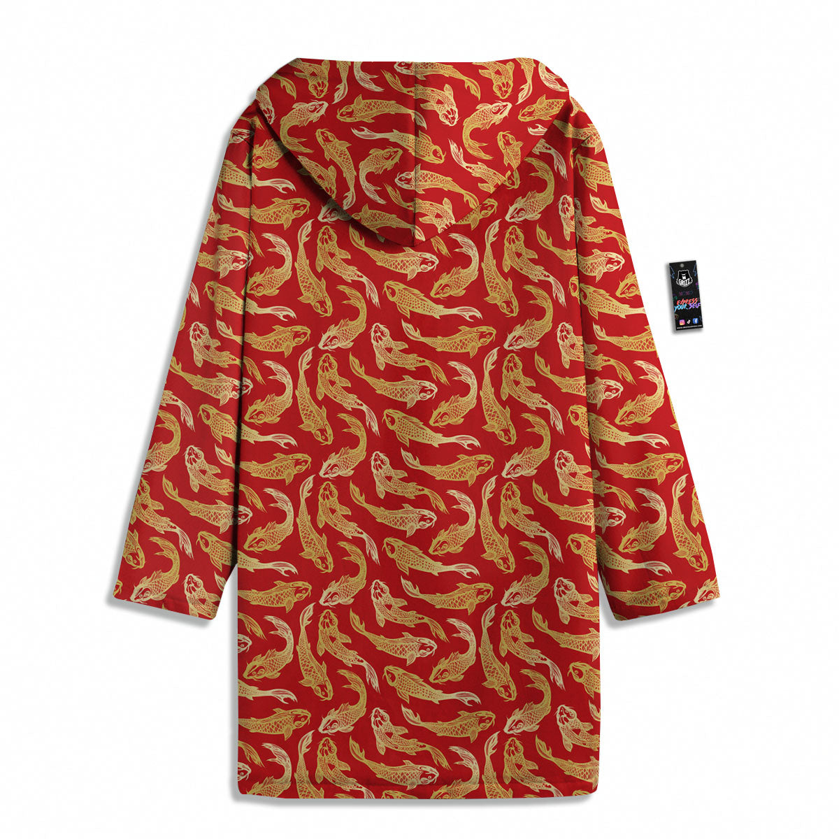 Koi Fish Chinese Print Pattern Men's Windbreaker Jacket-grizzshop