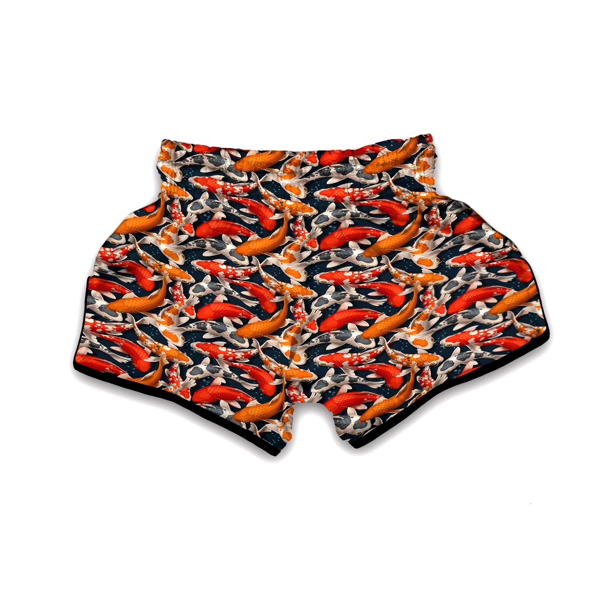 Koi Fish Pattern Print Muay Thai Boxing Shorts-grizzshop