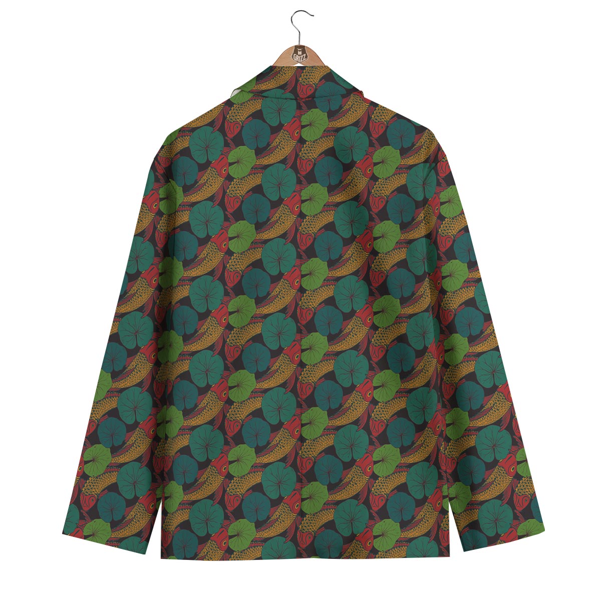 Koi Fish Print Pattern Men's Blazer-grizzshop