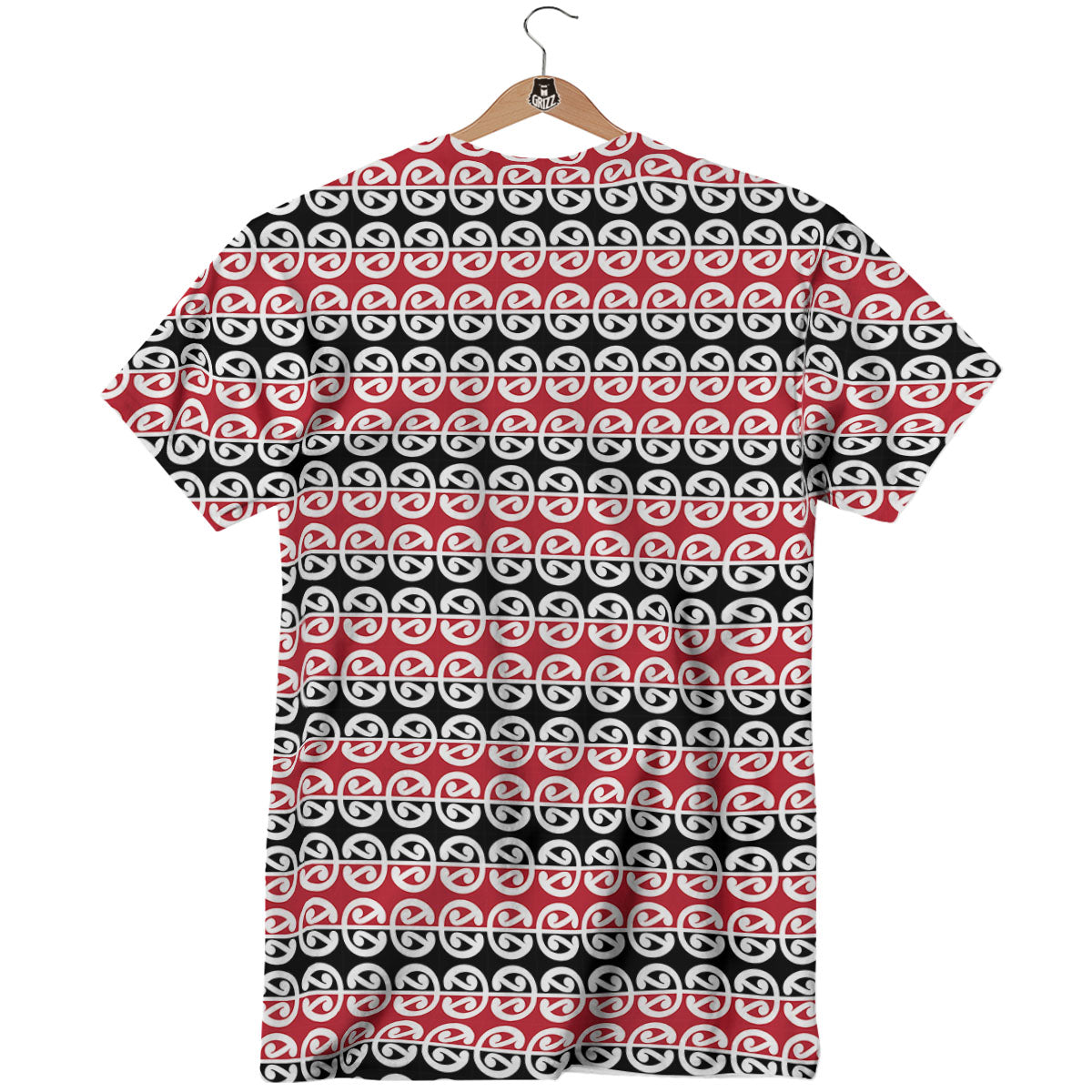 Kowhaiwhai Maori Print Pattern T-Shirt-grizzshop
