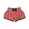 Krampus Christmas Print Pattern Muay Thai Boxing Shorts-grizzshop