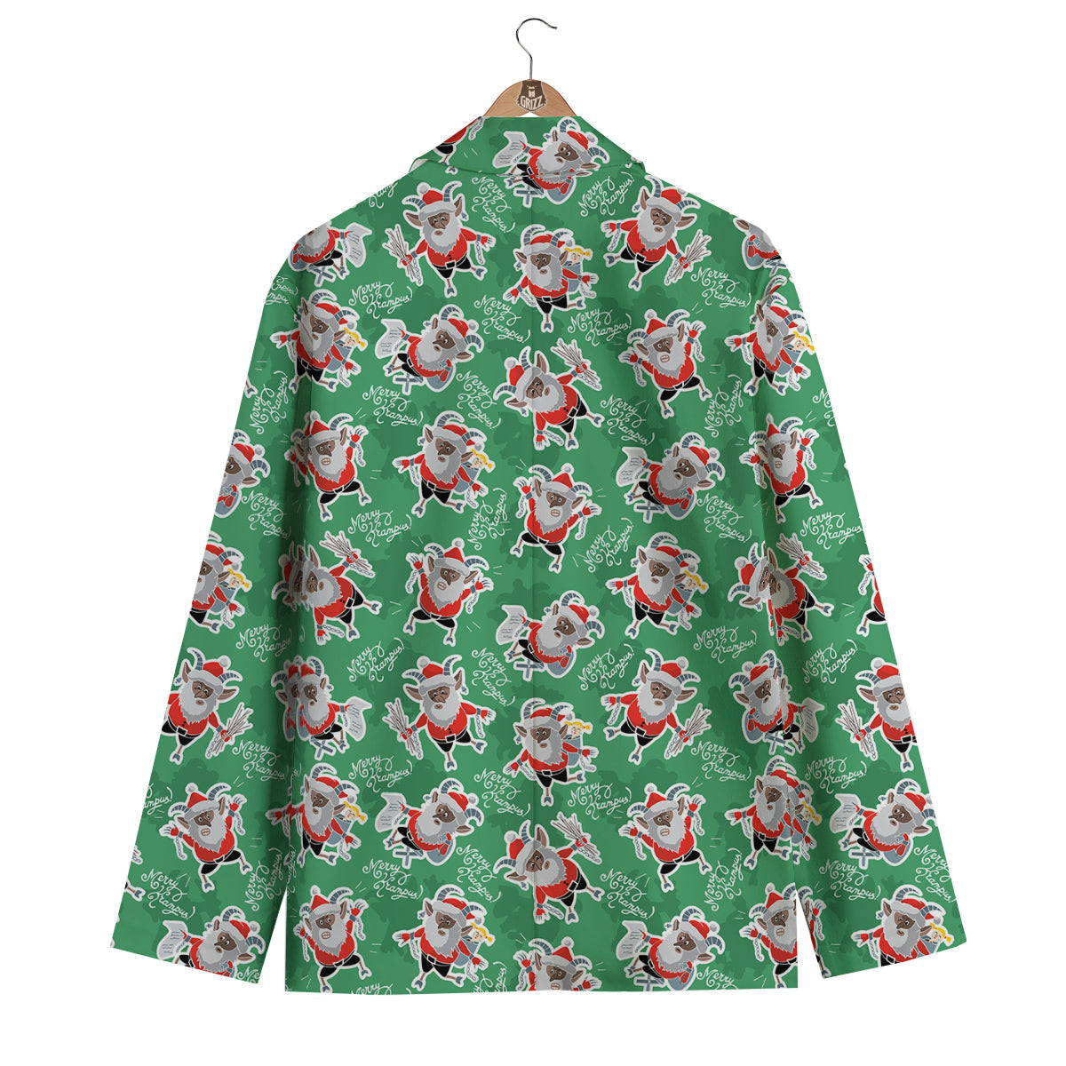 Krampus Print Pattern Men's Blazer-grizzshop