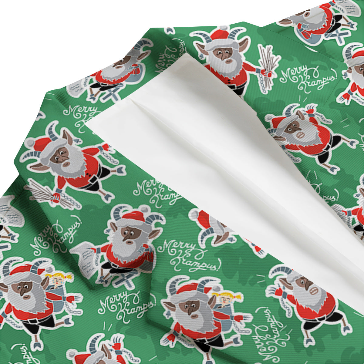 Krampus Print Pattern Men's Blazer-grizzshop