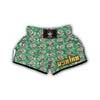 Krampus Print Pattern Muay Thai Boxing Shorts-grizzshop