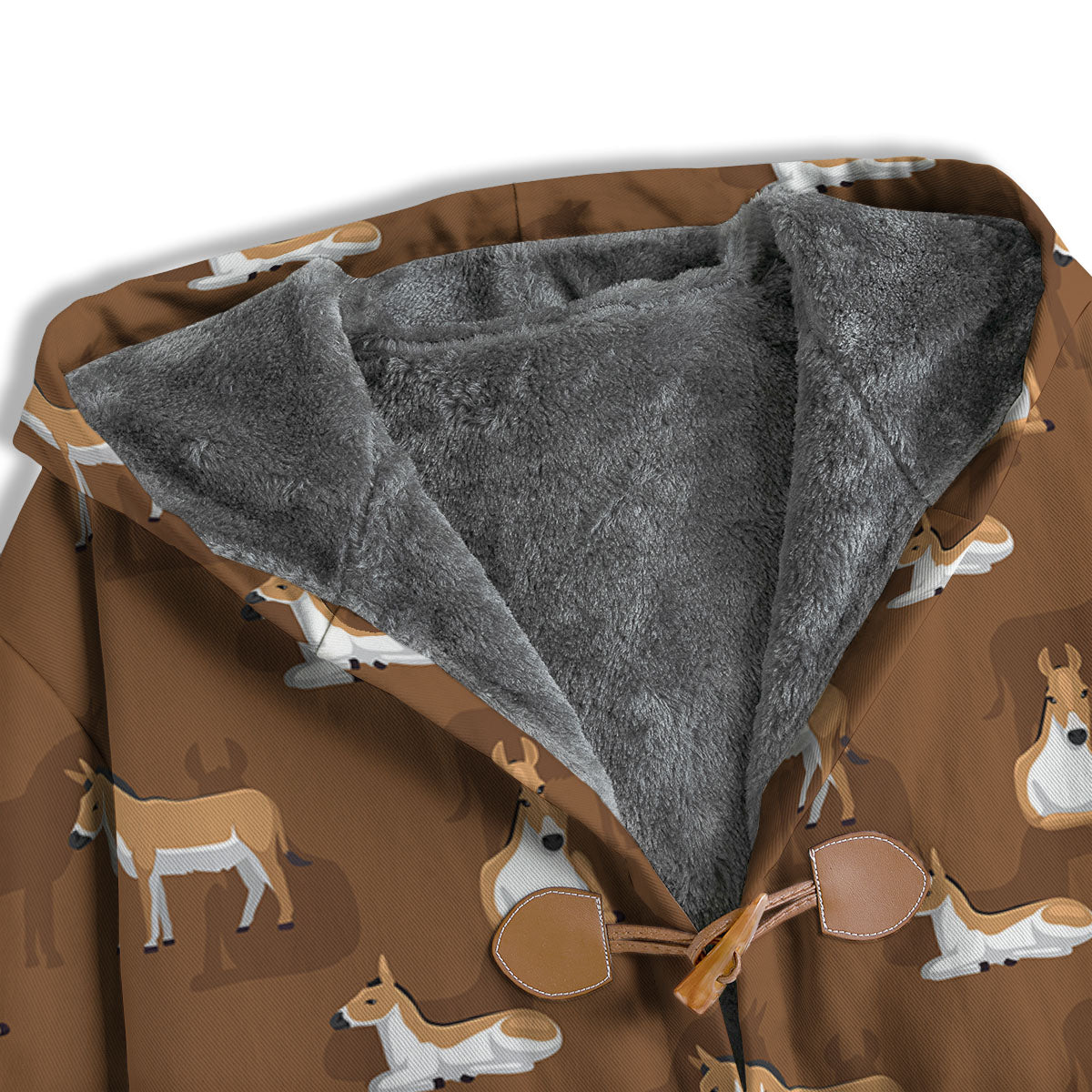 Kulan Donkey Cartoon Print Pattern Men's Windbreaker Jacket-grizzshop