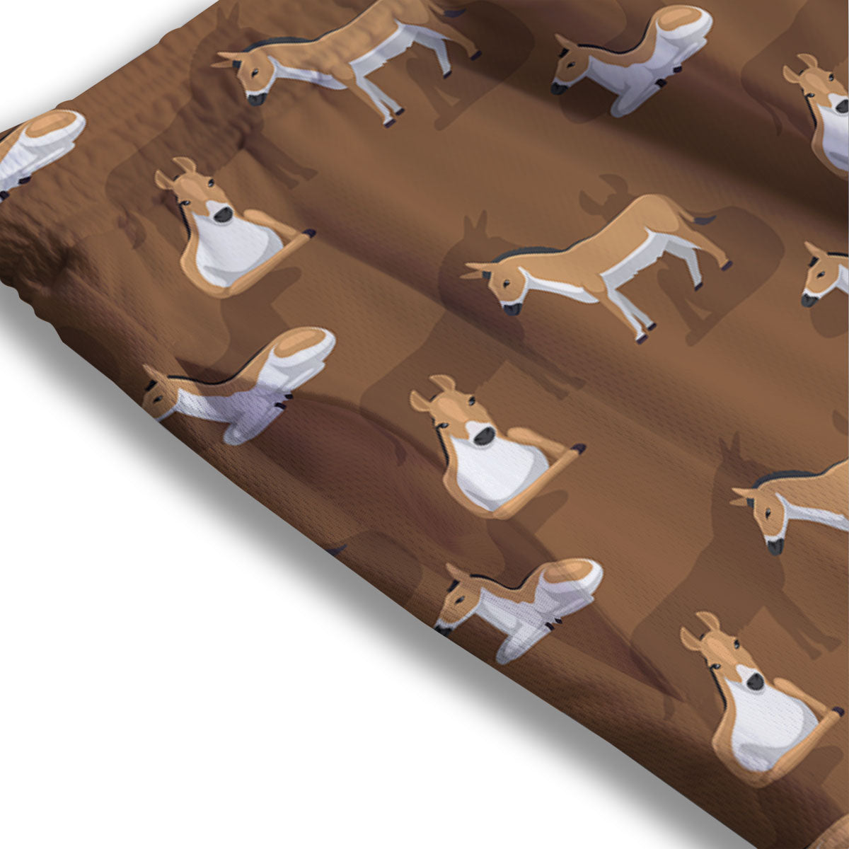 Ice Cream Girly Unicorn Print Pattern Mesh Shorts