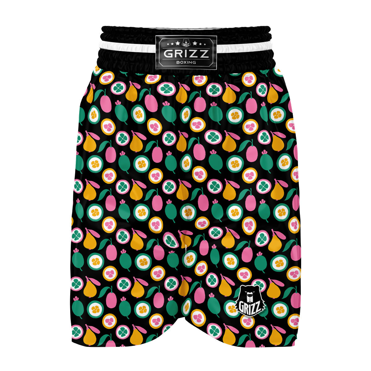Kumquat Colorful Print Pattern Boxing Shorts-grizzshop