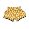 Kumquat Orange Print Pattern Muay Thai Boxing Shorts-grizzshop