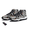 LGBT Doodle Pride Parade Print Pattern Black Bball Shoes-grizzshop