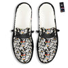 LGBT Doodle Pride Parade Print Pattern Black Loafers-grizzshop