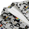 LGBT Doodle Pride Parade Print Pattern Women's Blazer-grizzshop