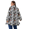 LGBT Doodle Pride Parade Print Pattern Women's Sherpa Jacket-grizzshop