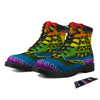 LGBT Gadsden Rainbow Flag Print Boots-grizzshop