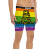 LGBT Gadsden Rainbow Flag Print Boxer Briefs-grizzshop