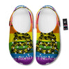 LGBT Gadsden Rainbow Flag Print Clog-grizzshop