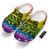 LGBT Gadsden Rainbow Flag Print Clog-grizzshop