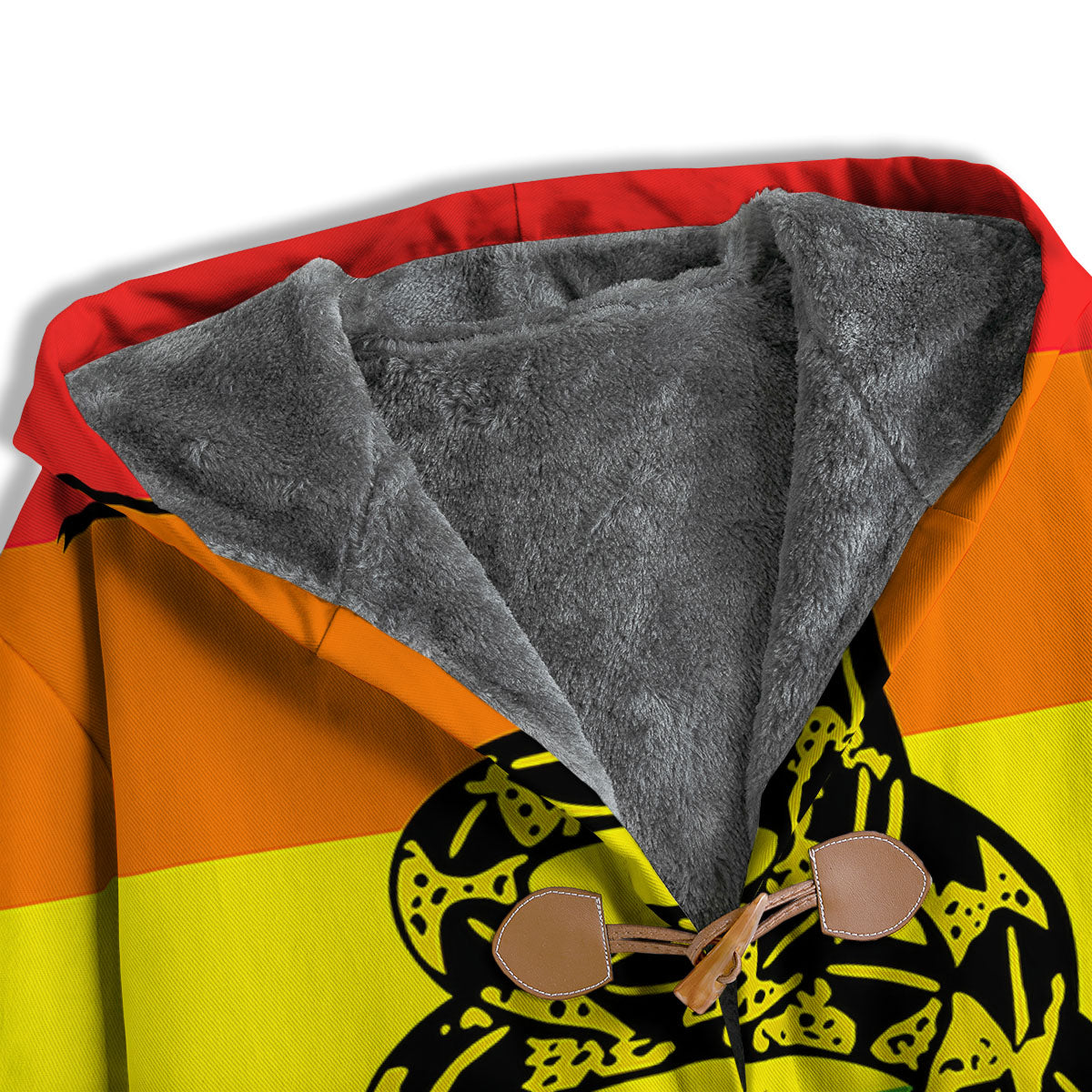 LGBT Gadsden Rainbow Flag Print Men's Windbreaker Jacket-grizzshop