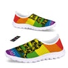 LGBT Gadsden Rainbow Flag Print Nurse Shoes-grizzshop