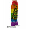 LGBT Gadsden Rainbow Flag Print Pajama Pants-grizzshop