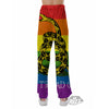 LGBT Gadsden Rainbow Flag Print Pajama Pants-grizzshop