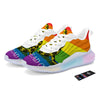 LGBT Gadsden Rainbow Flag Print Running Sneakers-grizzshop