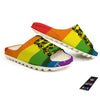 LGBT Gadsden Rainbow Flag Print Sandals-grizzshop