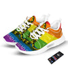 LGBT Gadsden Rainbow Flag Print Tennis Shoes-grizzshop