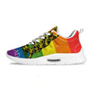 LGBT Gadsden Rainbow Flag Print Tennis Shoes-grizzshop