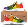 LGBT Gadsden Rainbow Flag Print Tennis Shoes-grizzshop