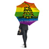 LGBT Gadsden Rainbow Flag Print Umbrella-grizzshop