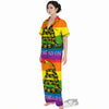 LGBT Gadsden Rainbow Flag Print Women's Pajamas Set-grizzshop