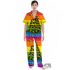 LGBT Gadsden Rainbow Flag Print Women's Pajamas Set-grizzshop